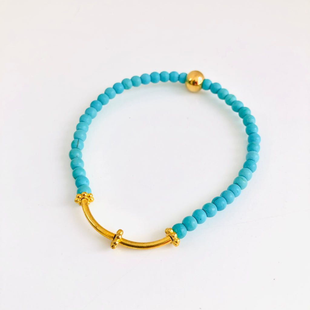 Malia Créations - Bracelet de Pierre - Turquoise 1