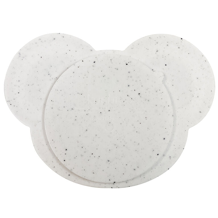 Kushies - Assiette Silicone Ours Gris - Mère & Mousses