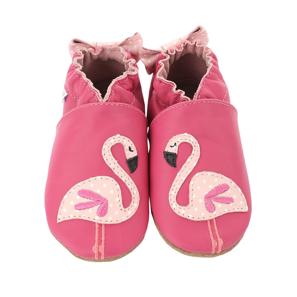Robeez - Chausson En Cuir Pinky Flamingo