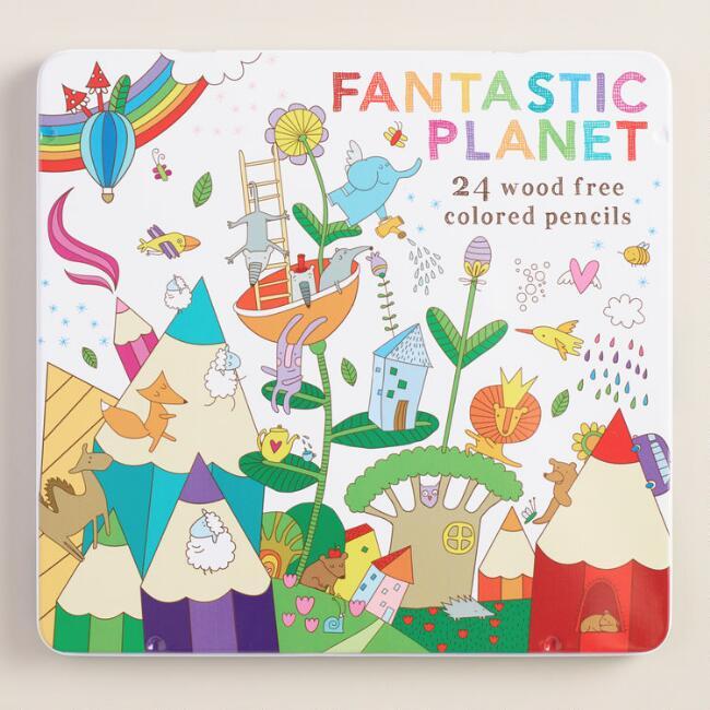 Fantastic Planet - Crayons de Couleurs Sans Bois - Mère & Mousses - Accessoires Vetements Maternité Enfant